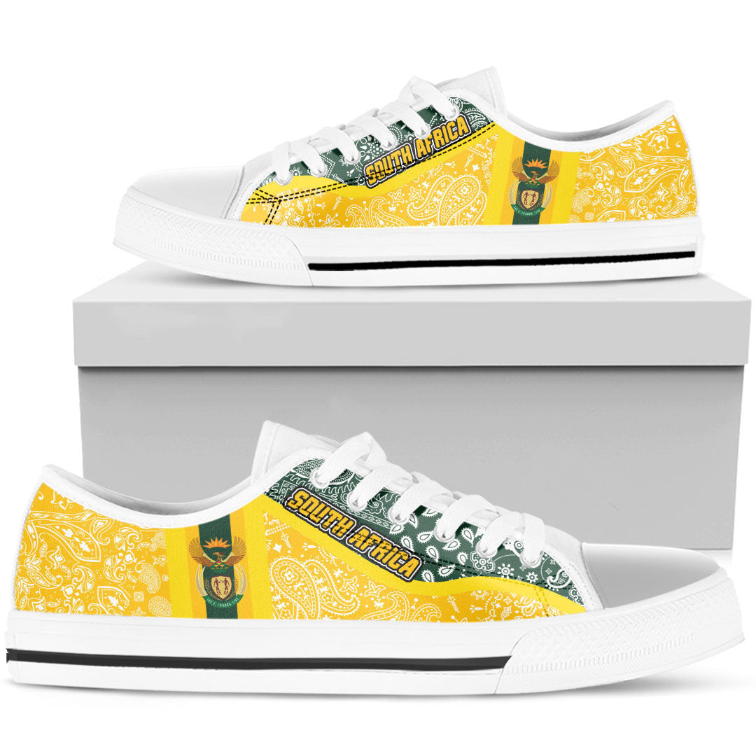 Shoes South Africa Yellow Version Low Top Shoes Paisley Bandana Special Style