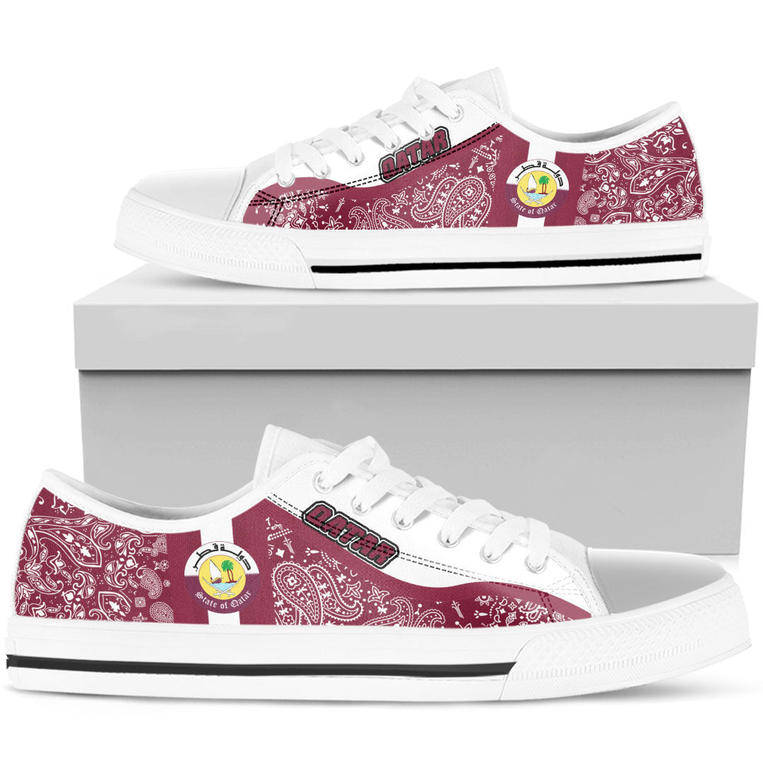 Shoes Qatar Low Top Shoes Paisley Bandana Special Style