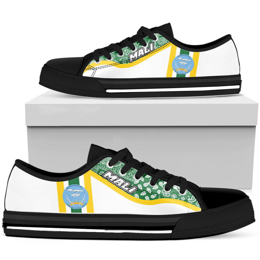 Shoes Mali White Version Low Top Shoes Paisley Bandana Special Style