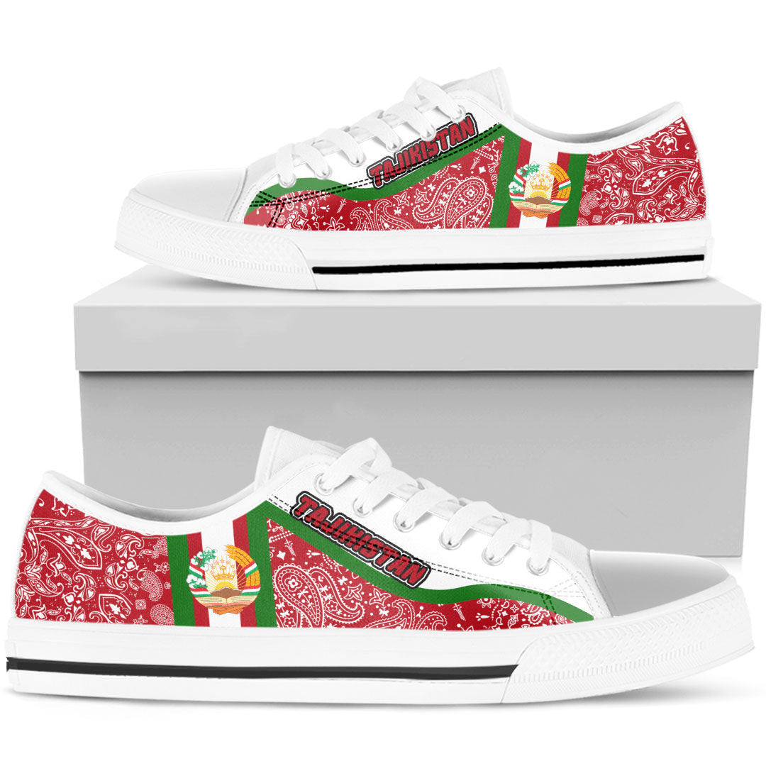 Shoes Tajikistan Low Top Shoes Paisley Bandana Special Style