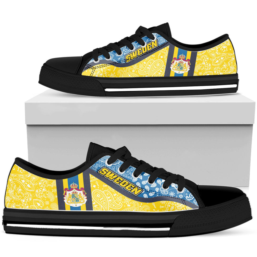 Shoes Sweden Low Top Shoes Paisley Bandana Special Style