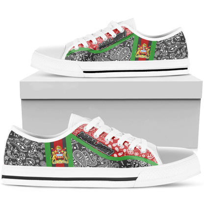 Shoes Malawi Black Version Low Top Shoes Paisley Bandana Special Style