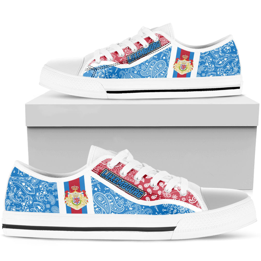 Shoes Luxembourg Low Top Shoes Paisley Bandana Special Style