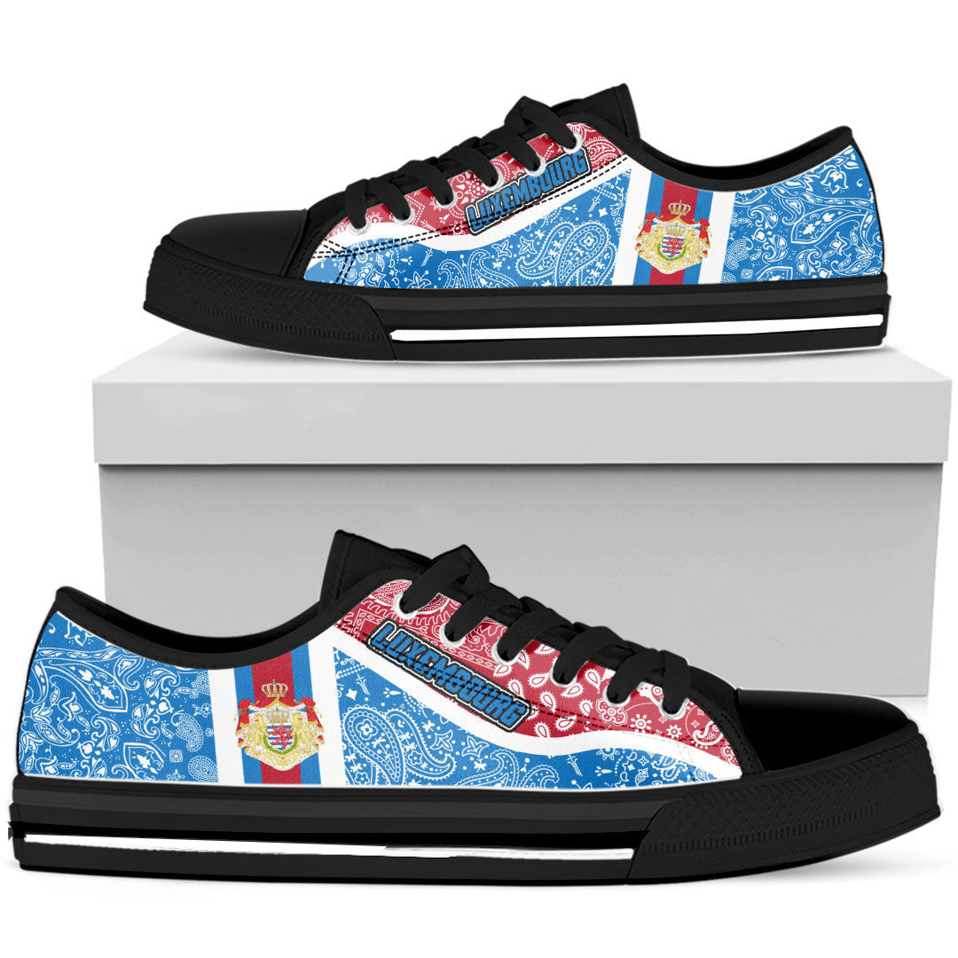 Shoes Luxembourg Low Top Shoes Paisley Bandana Special Style