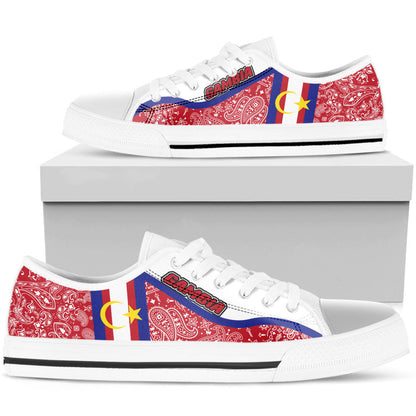 Shoes Gambia Low Top Shoes Paisley Bandana Special Style