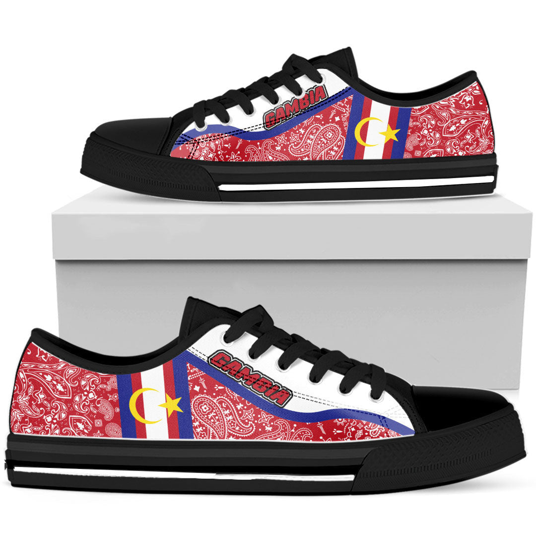 Shoes Gambia Low Top Shoes Paisley Bandana Special Style