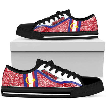 Shoes Gambia Low Top Shoes Paisley Bandana Special Style