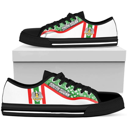 Shoes South Sudan White Version Low Top Shoes Paisley Bandana Special Style