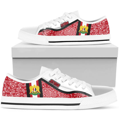 Shoes Syria Low Top Shoes Paisley Bandana Special Style