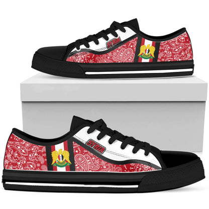Shoes Syria Low Top Shoes Paisley Bandana Special Style