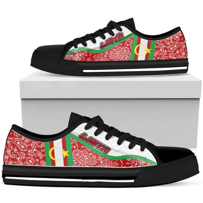 Shoes Libya Low Top Shoes Paisley Bandana Special Style