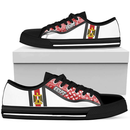 Shoes Egypt White Version Low Top Shoes Paisley Bandana Special Style