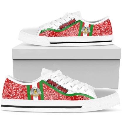 Shoes South Sudan Red Version Low Top Shoes Paisley Bandana Special Style