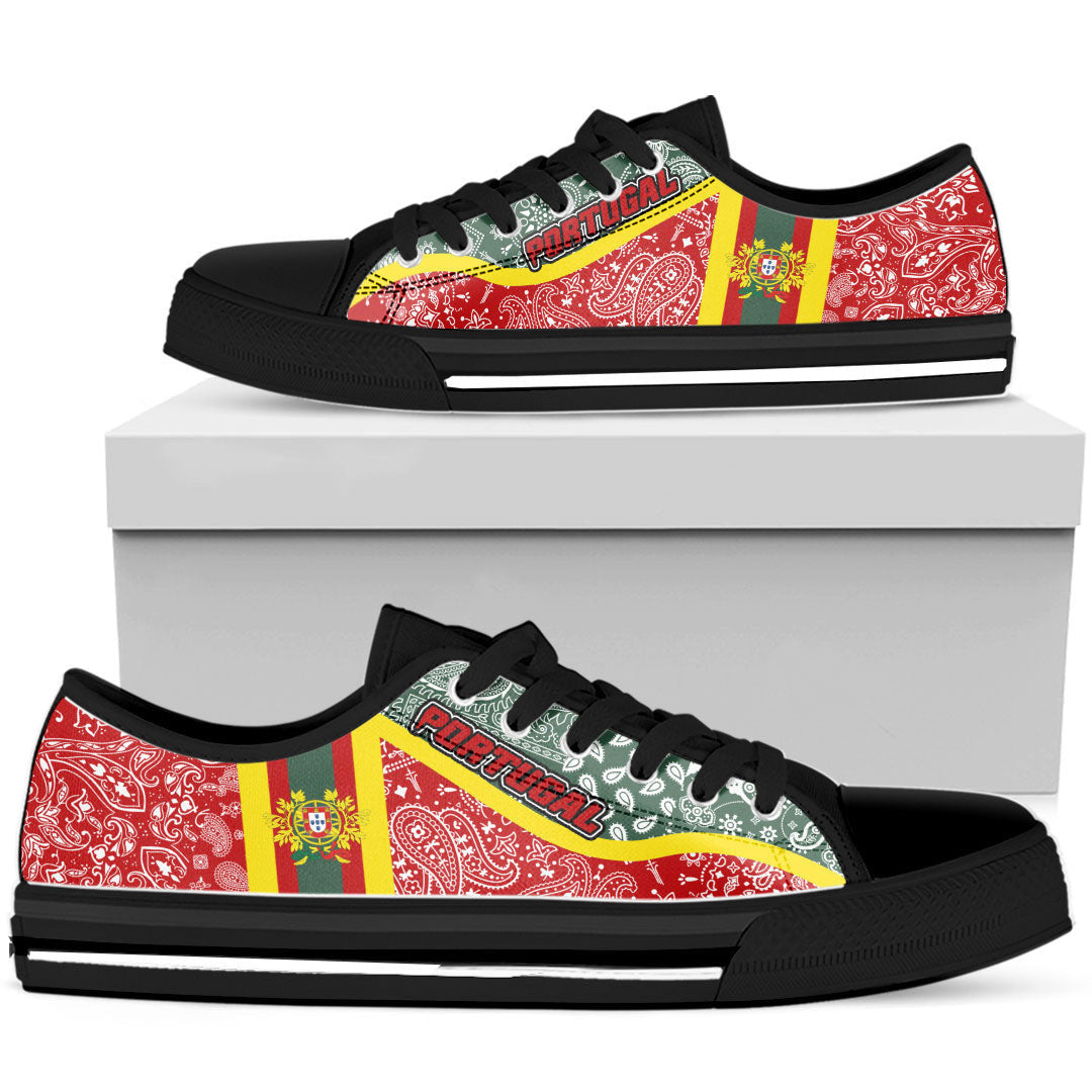 Shoes Portugal Low Top Shoes Paisley Bandana Special Style
