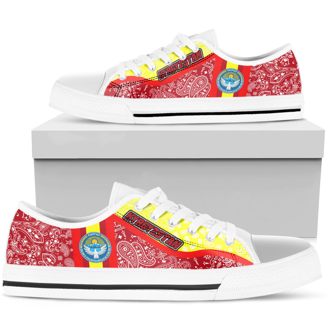 Shoes Kyrgyzstan Low Top Shoes Paisley Bandana Special Style