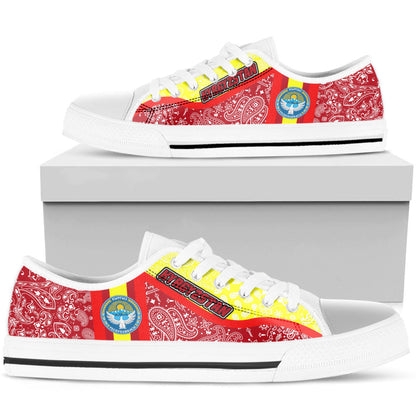 Shoes Kyrgyzstan Low Top Shoes Paisley Bandana Special Style