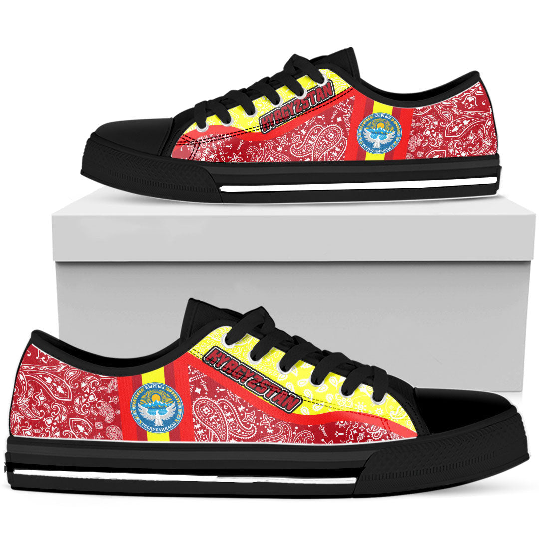 Shoes Kyrgyzstan Low Top Shoes Paisley Bandana Special Style