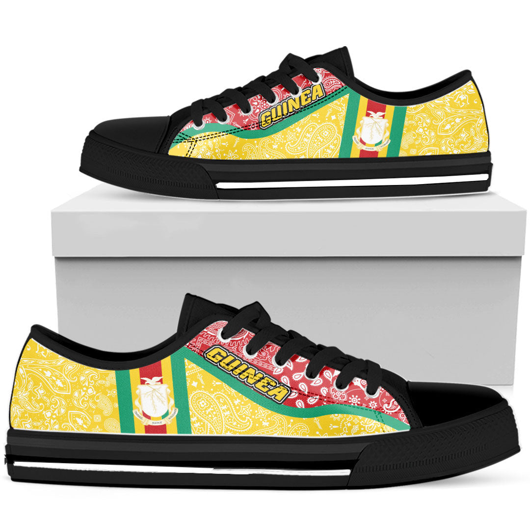 Shoes Guinea Yellow Version Low Top Shoes Paisley Bandana Special Style
