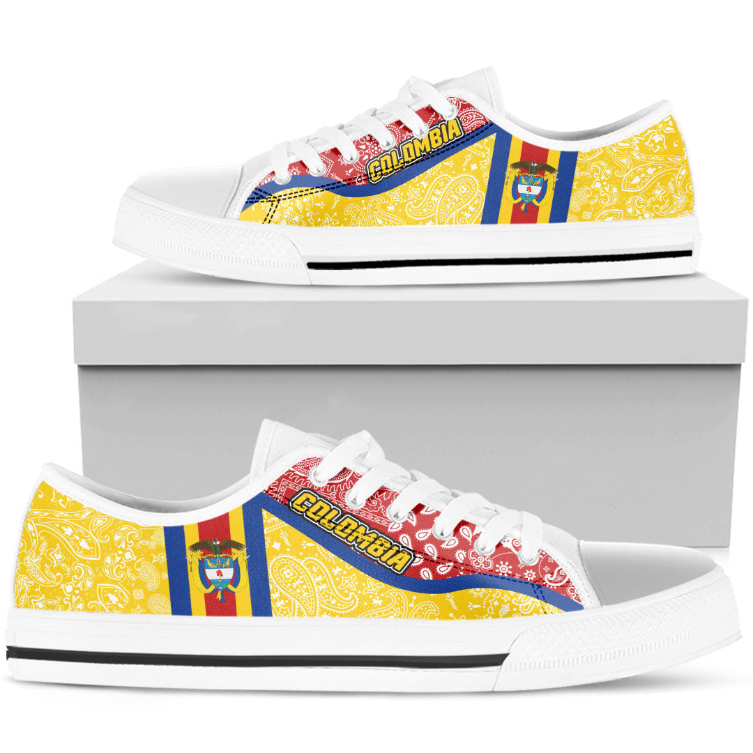 Shoes Colombia Low Top Shoes Paisley Bandana Special Style