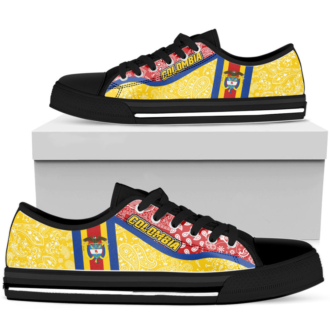 Shoes Colombia Low Top Shoes Paisley Bandana Special Style