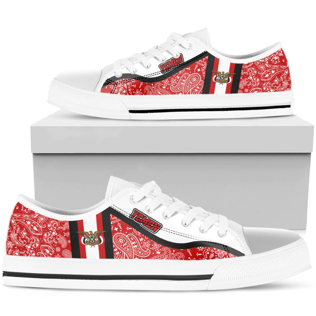 Shoes Yemen Low Top Shoes Paisley Bandana Special Style
