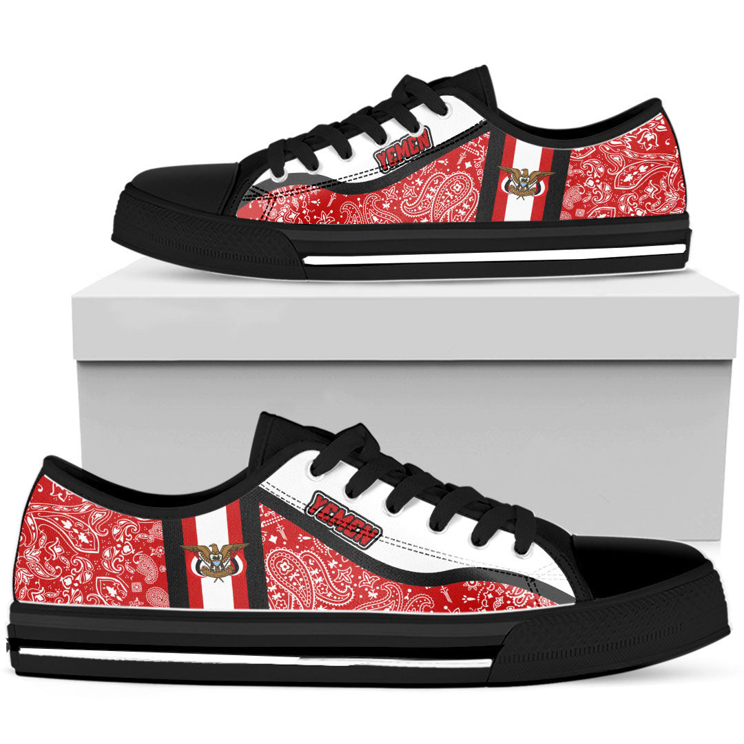 Shoes Yemen Low Top Shoes Paisley Bandana Special Style