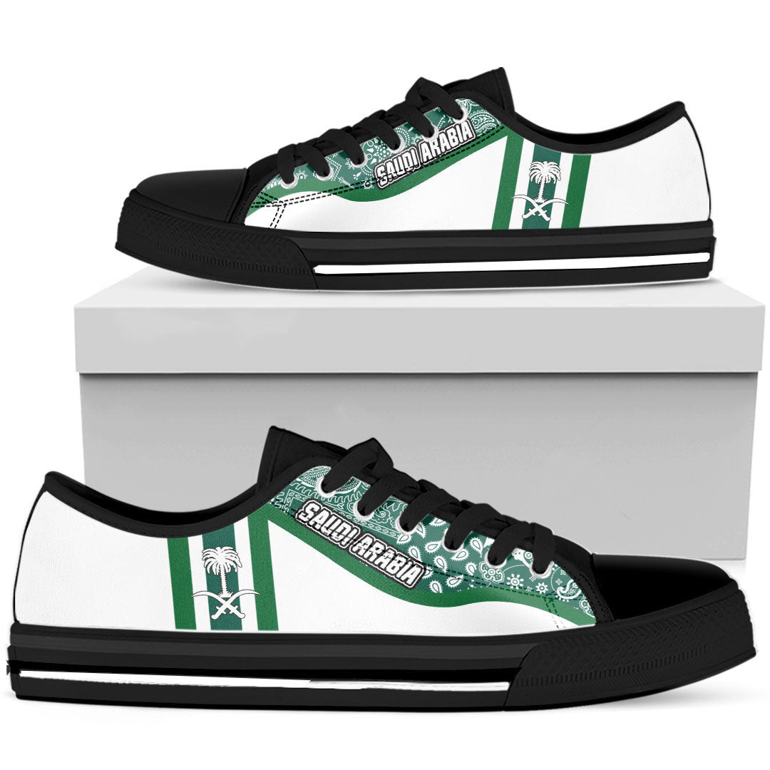Shoes Saudi Arabia White Version Low Top Shoes Paisley Bandana Special Style
