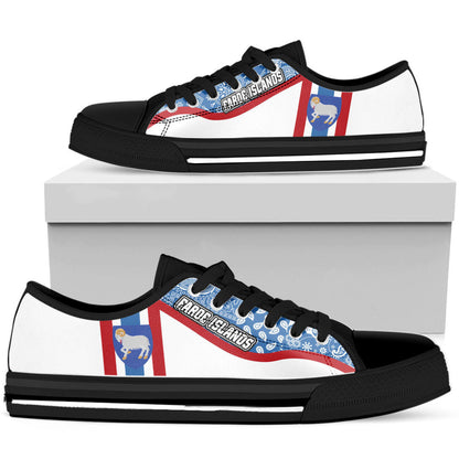 Shoes Faroe Islands Low Top Shoes Paisley Bandana Special Style