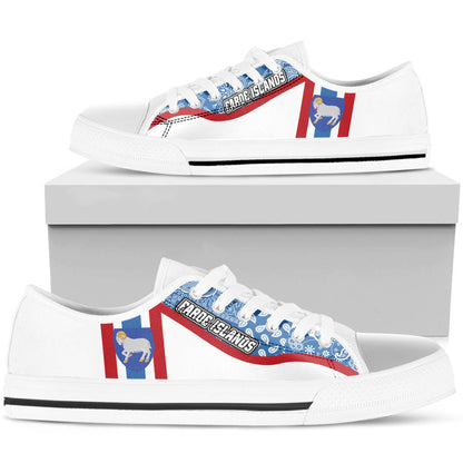 Shoes Faroe Islands Low Top Shoes Paisley Bandana Special Style