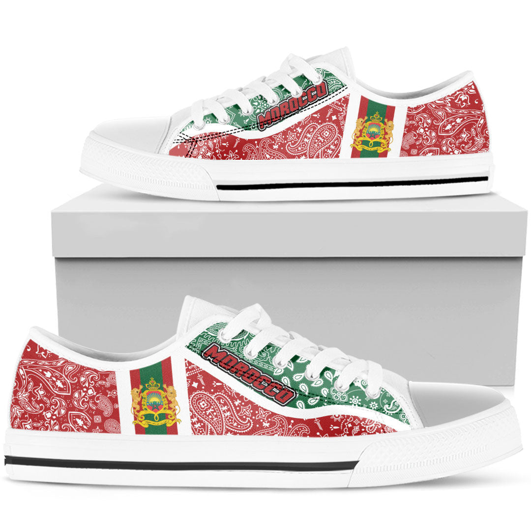 Shoes Morocco Low Top Shoes Paisley Bandana Special Style