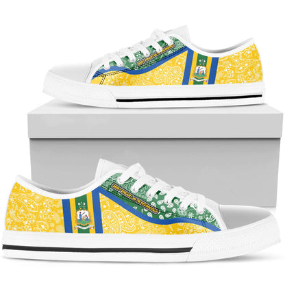 Shoes Saint Vincent The Grenadines Low Top Shoes Paisley Bandana Special Style
