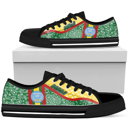 Shoes Mali Low Top Shoes Paisley Bandana Special Style