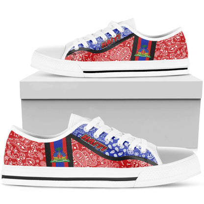 Shoes Haiti Low Top Shoes Paisley Bandana Special Style