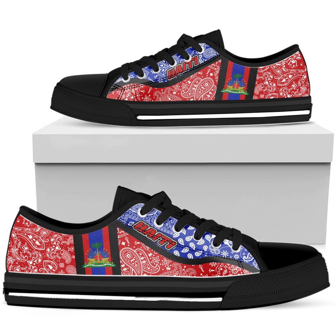 Shoes Haiti Low Top Shoes Paisley Bandana Special Style