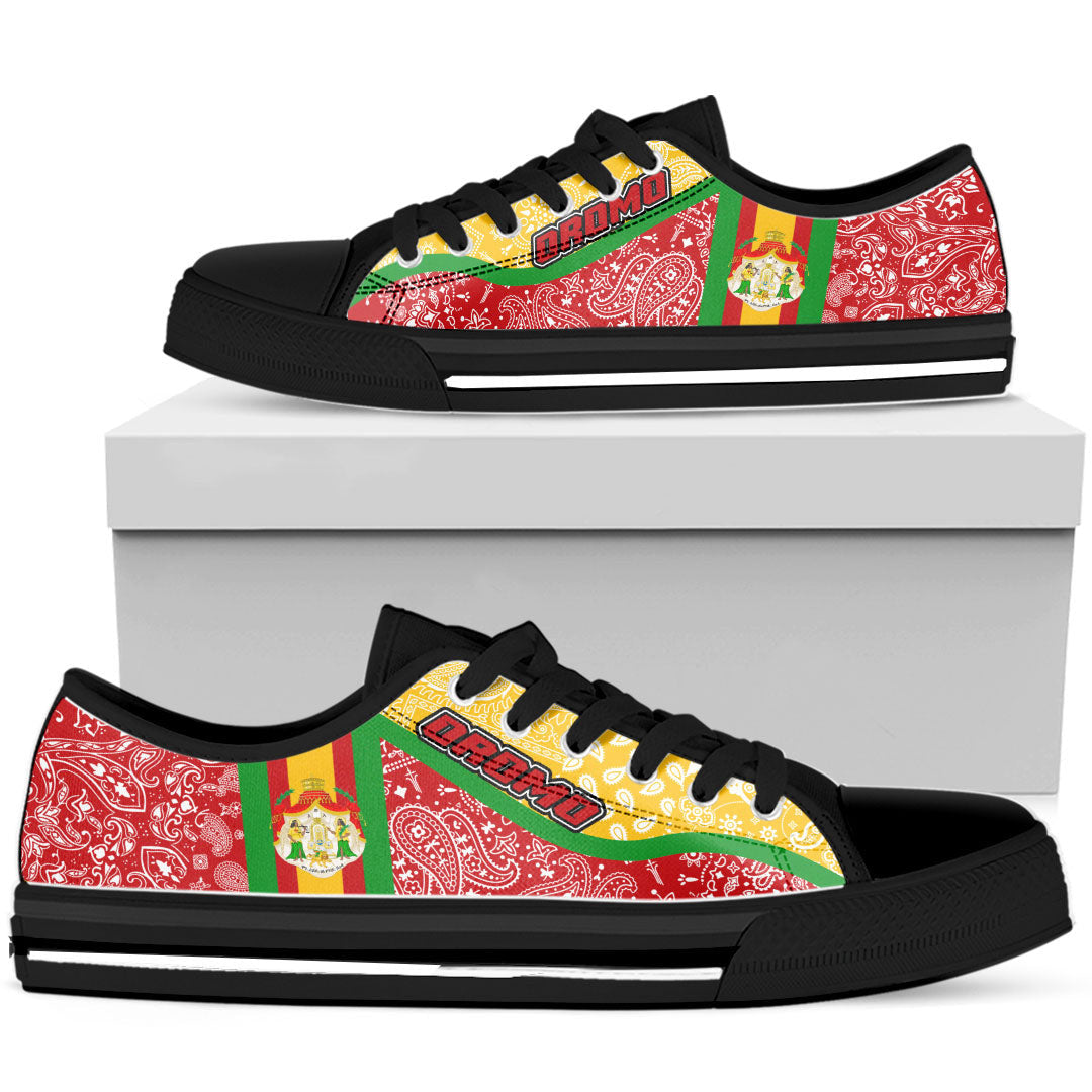Shoes Oromo Low Top Shoes Paisley Bandana Special Style