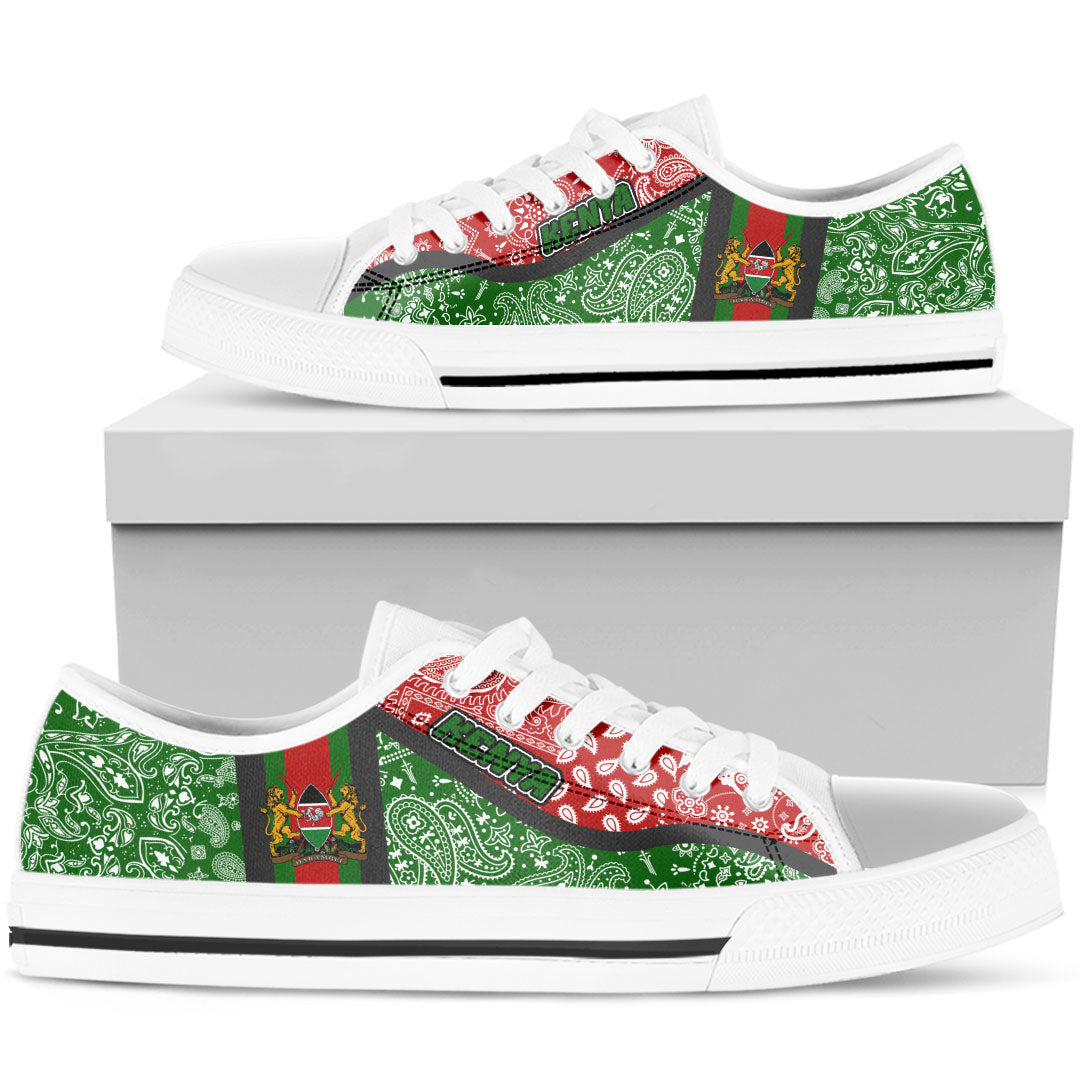 Shoes Kenya Green Version Low Top Shoes Paisley Bandana Special Style
