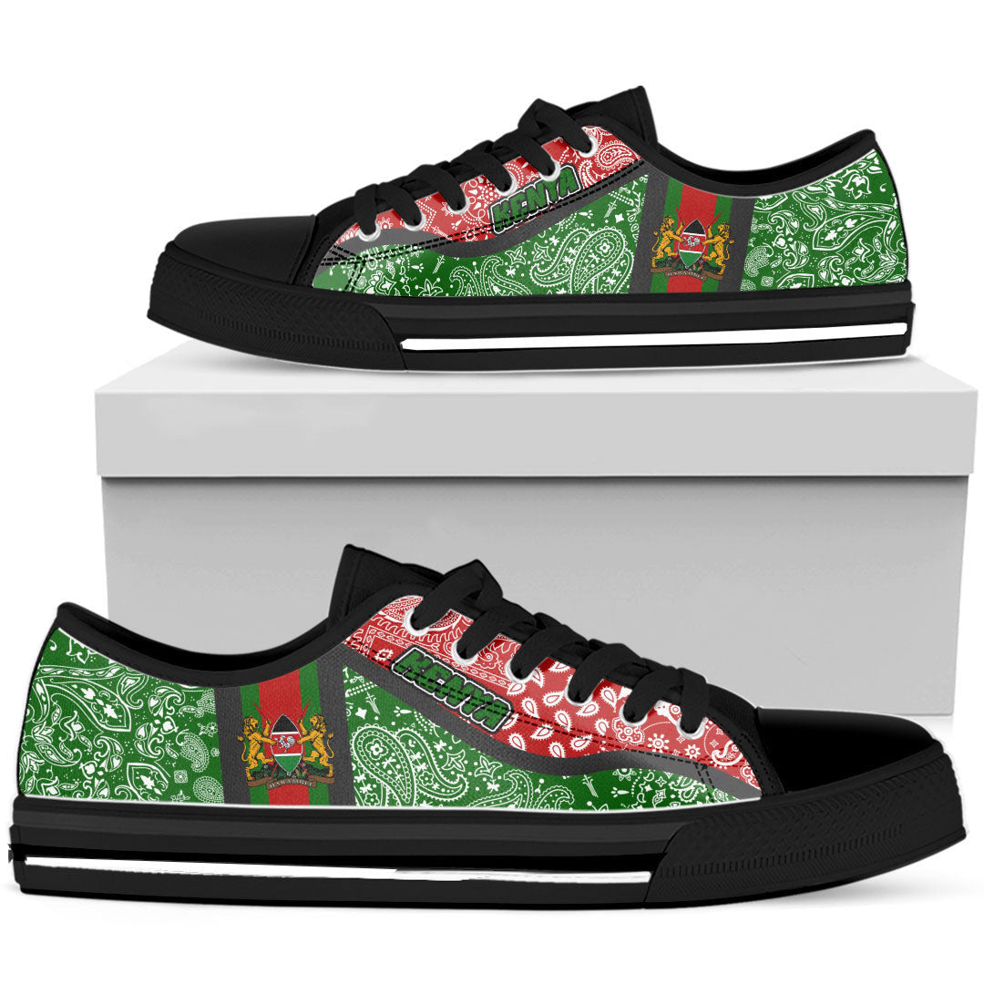 Shoes Kenya Green Version Low Top Shoes Paisley Bandana Special Style