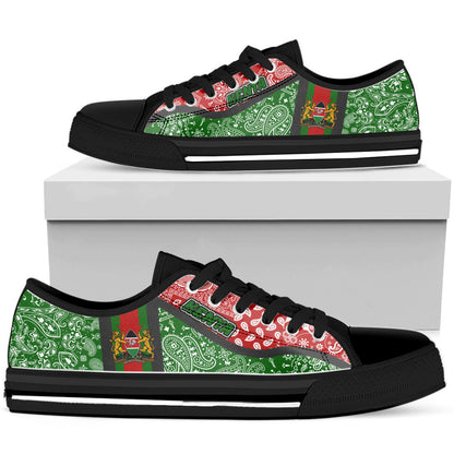 Shoes Kenya Green Version Low Top Shoes Paisley Bandana Special Style