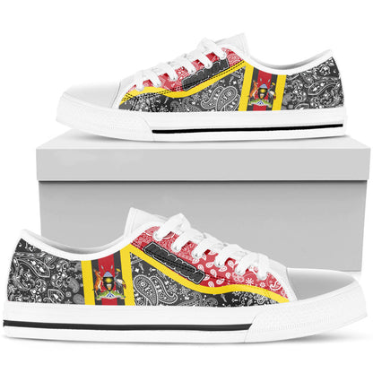 Shoes Uganda Black Version Low Top Shoes Paisley Bandana Special Style