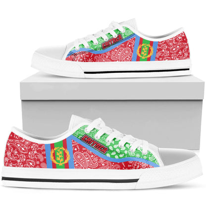 Shoes Eritrea Low Top Shoes Paisley Bandana Special Style