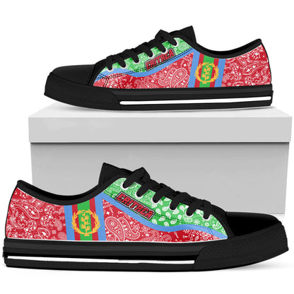 Shoes Eritrea Low Top Shoes Paisley Bandana Special Style