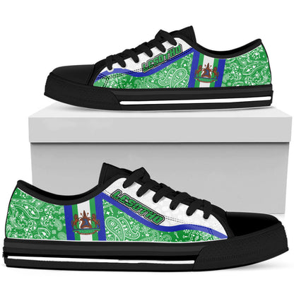 Shoes Lesotho Green Version Low Top Shoes Paisley Bandana Special Style