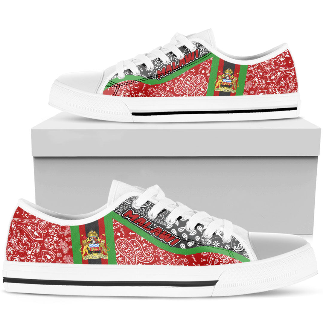 Shoes Malawi Low Top Shoes Paisley Bandana Special Style