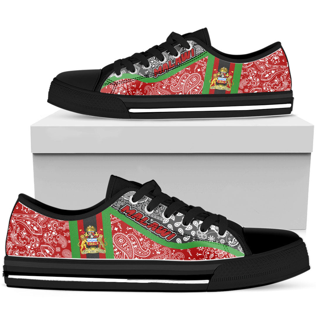 Shoes Malawi Low Top Shoes Paisley Bandana Special Style
