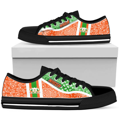 Shoes Niger Low Top Shoes Paisley Bandana Special Style