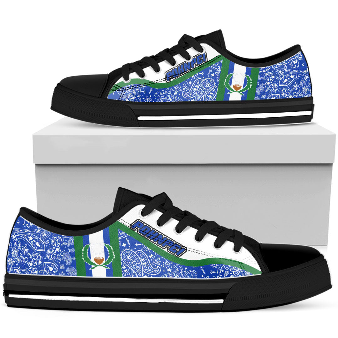 Shoes Pohnpei Low Top Shoes Paisley Bandana Special Style