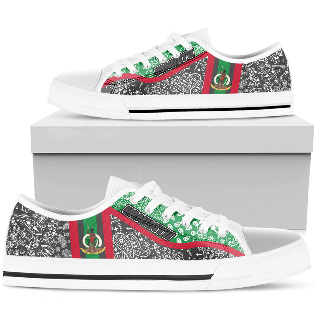 Shoes Vanuatu Low Top Shoes Paisley Bandana Special Style