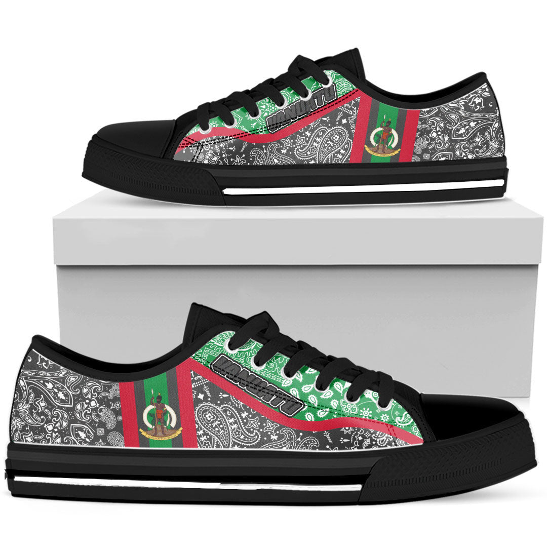 Shoes Vanuatu Low Top Shoes Paisley Bandana Special Style