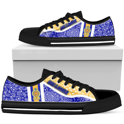 Shoes Sri Lanka Blue Version Low Top Shoes Paisley Bandana Special Style