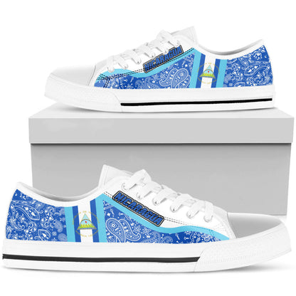 Shoes Nicaragua Low Top Shoes Paisley Bandana Special Style